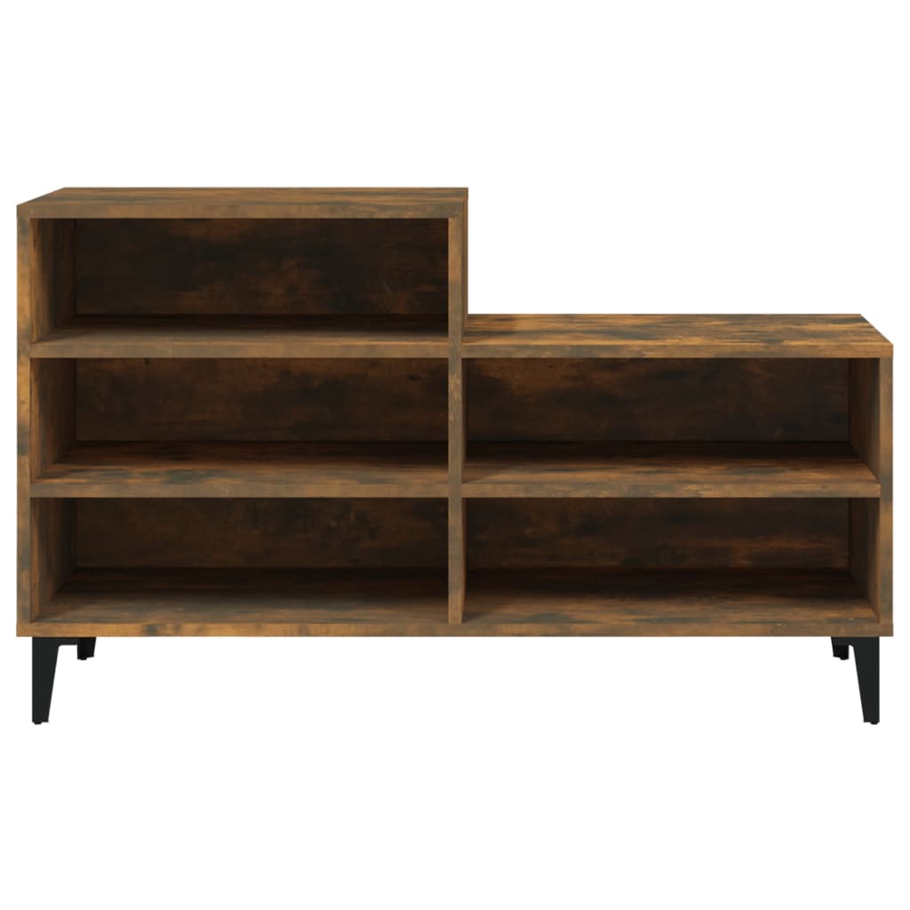 Scarpiera Rovere Fumo 102x36x60 cm in Legno Multistrato - homemem39