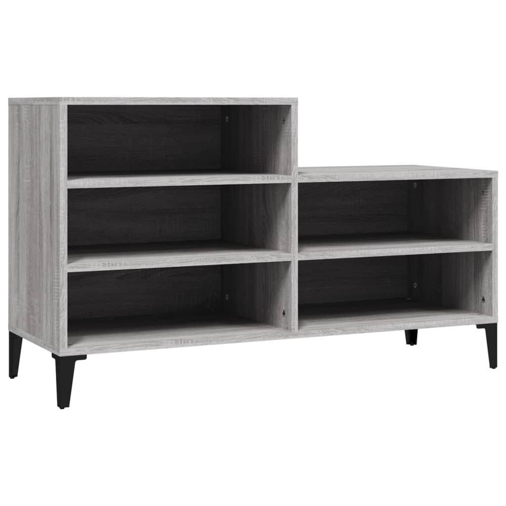 Scarpiera Grigio Sonoma 102x36x60 cm in Legno Multistrato - homemem39