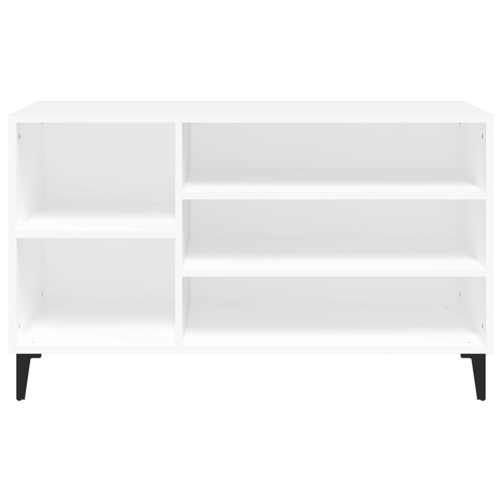 Scarpiera Bianca 102x36x60 cm in Legno Multistrato - homemem39