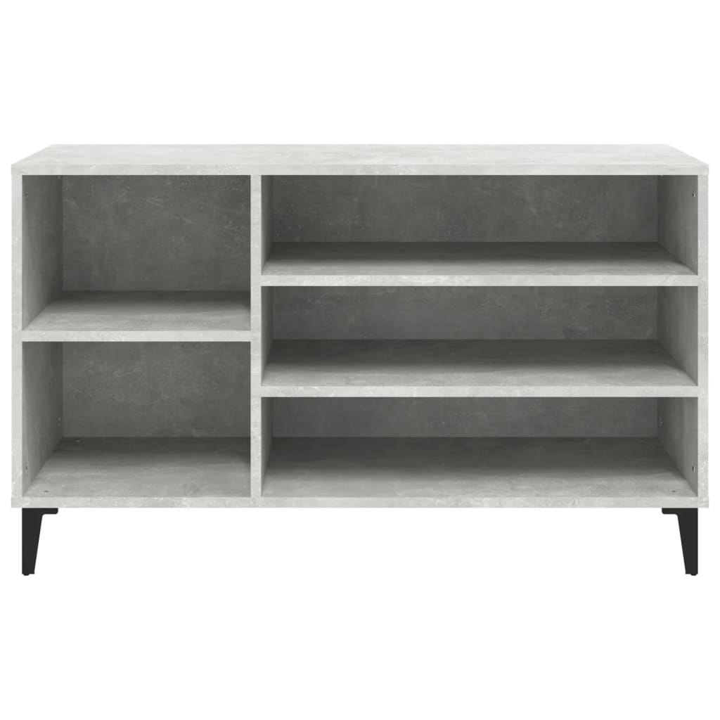 Scarpiera Grigio Cemento 102x36x60 cm in Legno Multistrato - homemem39
