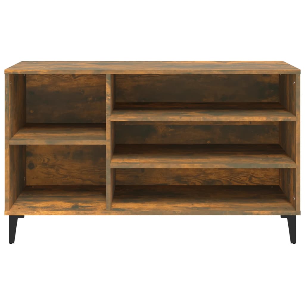 Scarpiera Rovere Fumo 102x36x60 cm in Legno Multistrato - homemem39