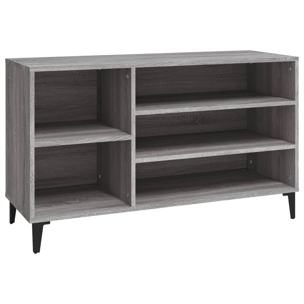 Scarpiera Grigio Sonoma 102x36x60 cm in Legno Multistrato - homemem39