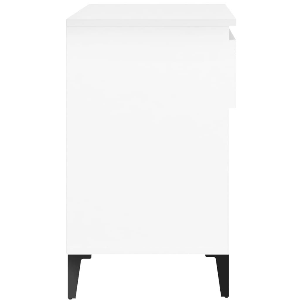 Scarpiera Bianca 70x36x60 cm in Legno Multistrato - homemem39
