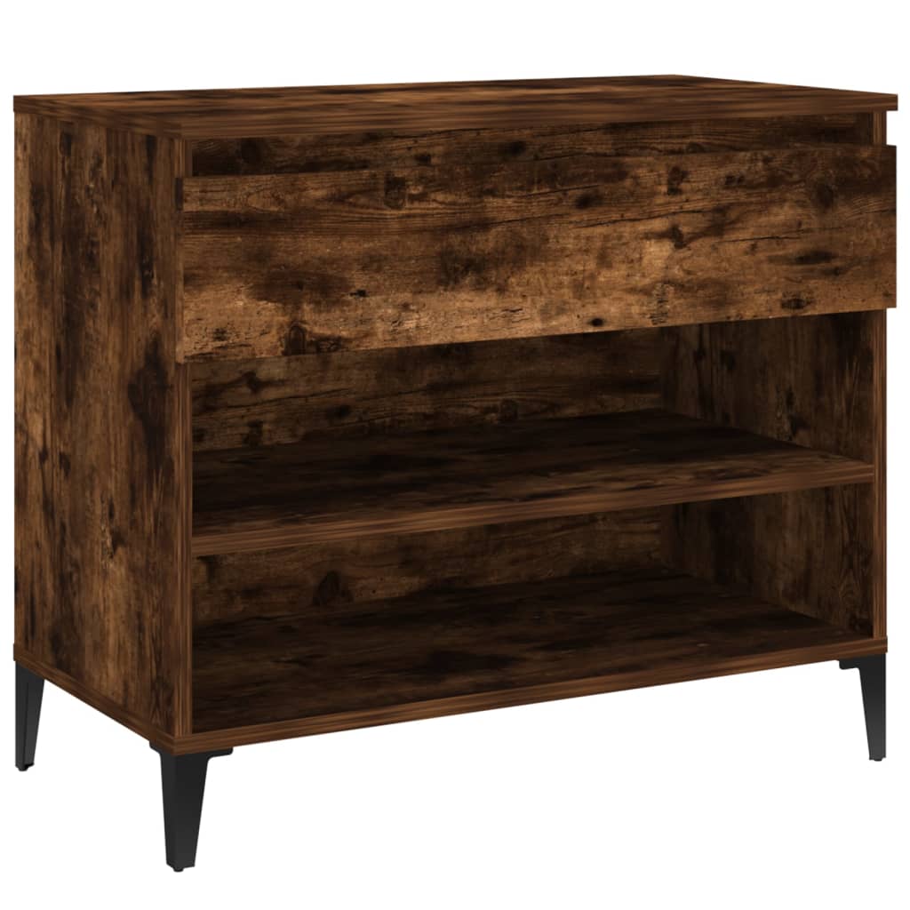 Scarpiera Rovere Fumo 70x36x60 cm in Legno Multistrato - homemem39