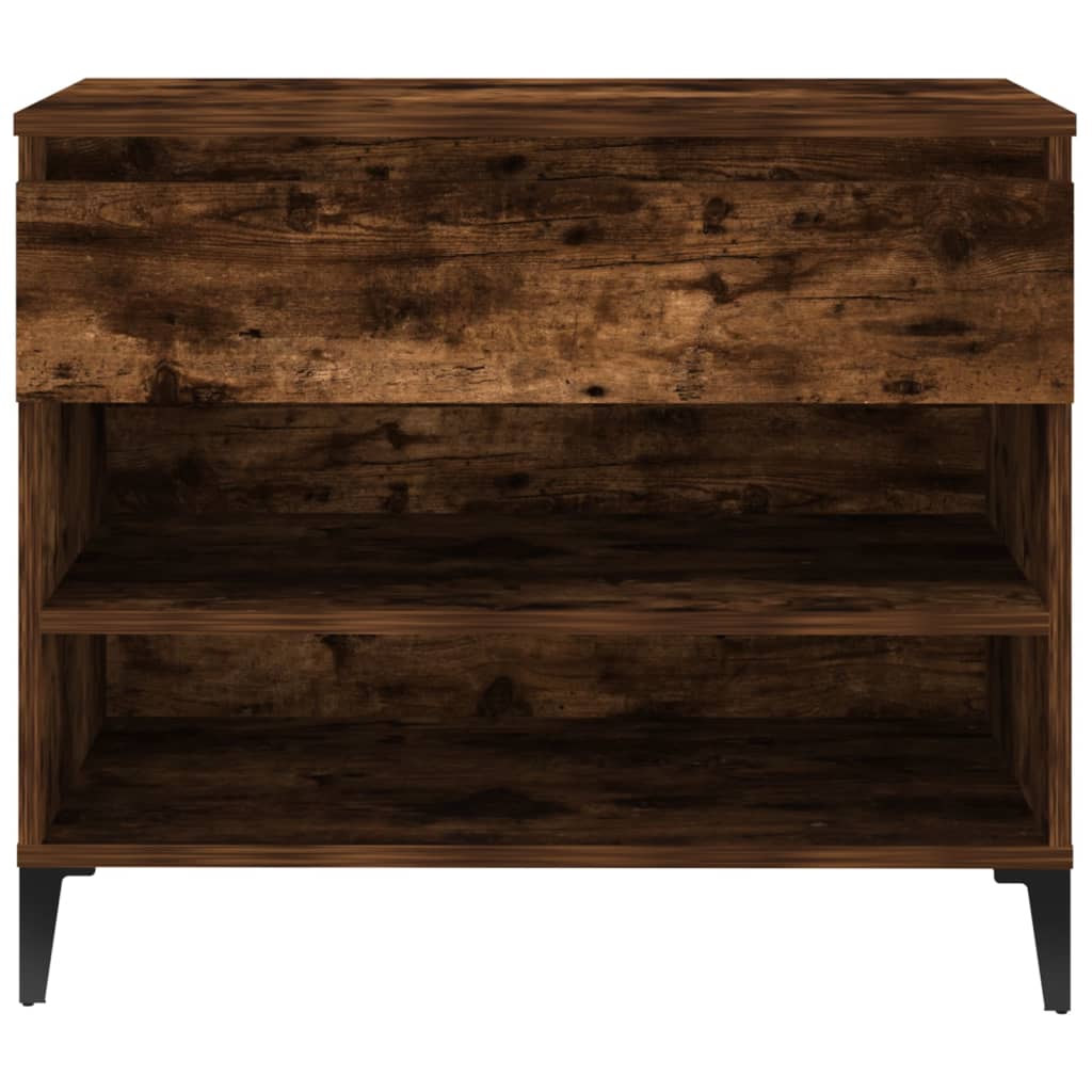 Scarpiera Rovere Fumo 70x36x60 cm in Legno Multistrato - homemem39