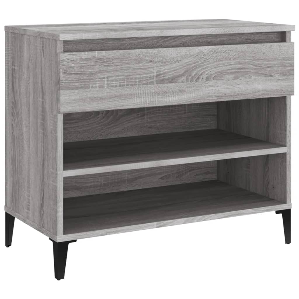 Scarpiera Grigio Sonoma 70x36x60 cm in Legno Multistrato - homemem39