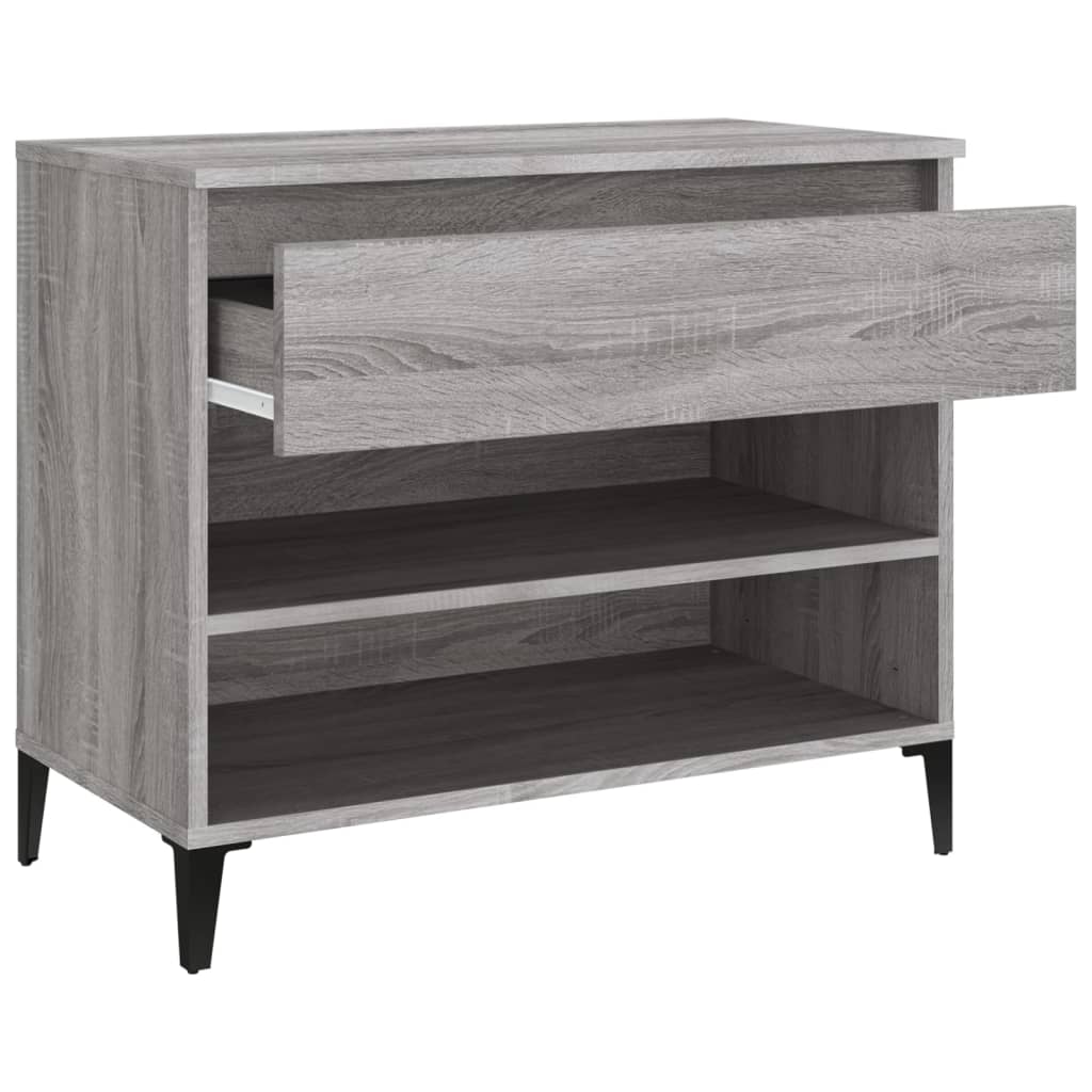 Scarpiera Grigio Sonoma 70x36x60 cm in Legno Multistrato - homemem39