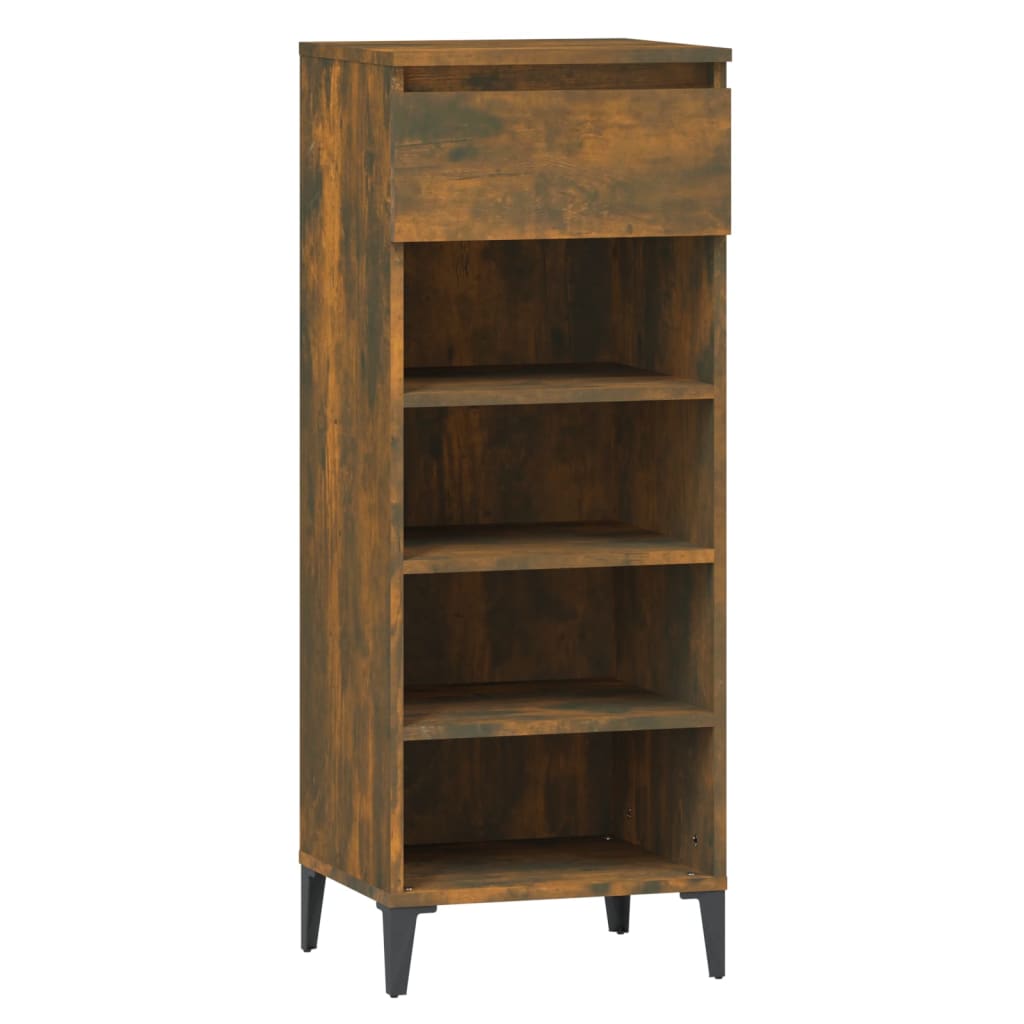Scarpiera Rovere Fumo 40x36x105 cm in Legno Multistrato - homemem39