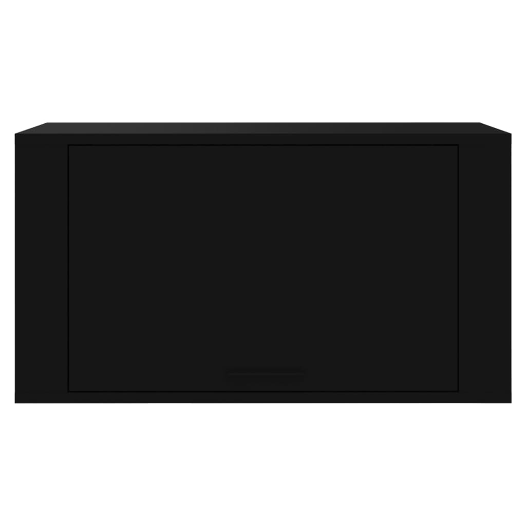 Scarpiera a Parete nero 70x35x38 cm Legno Multistrato - homemem39