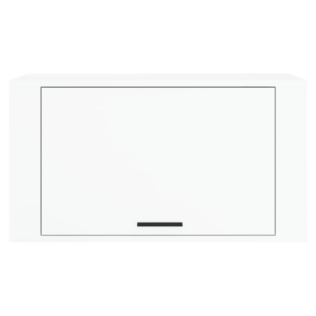 Scarpiera a Parete Bianco Lucido 70x35x38 cm Legno Multistrato - homemem39