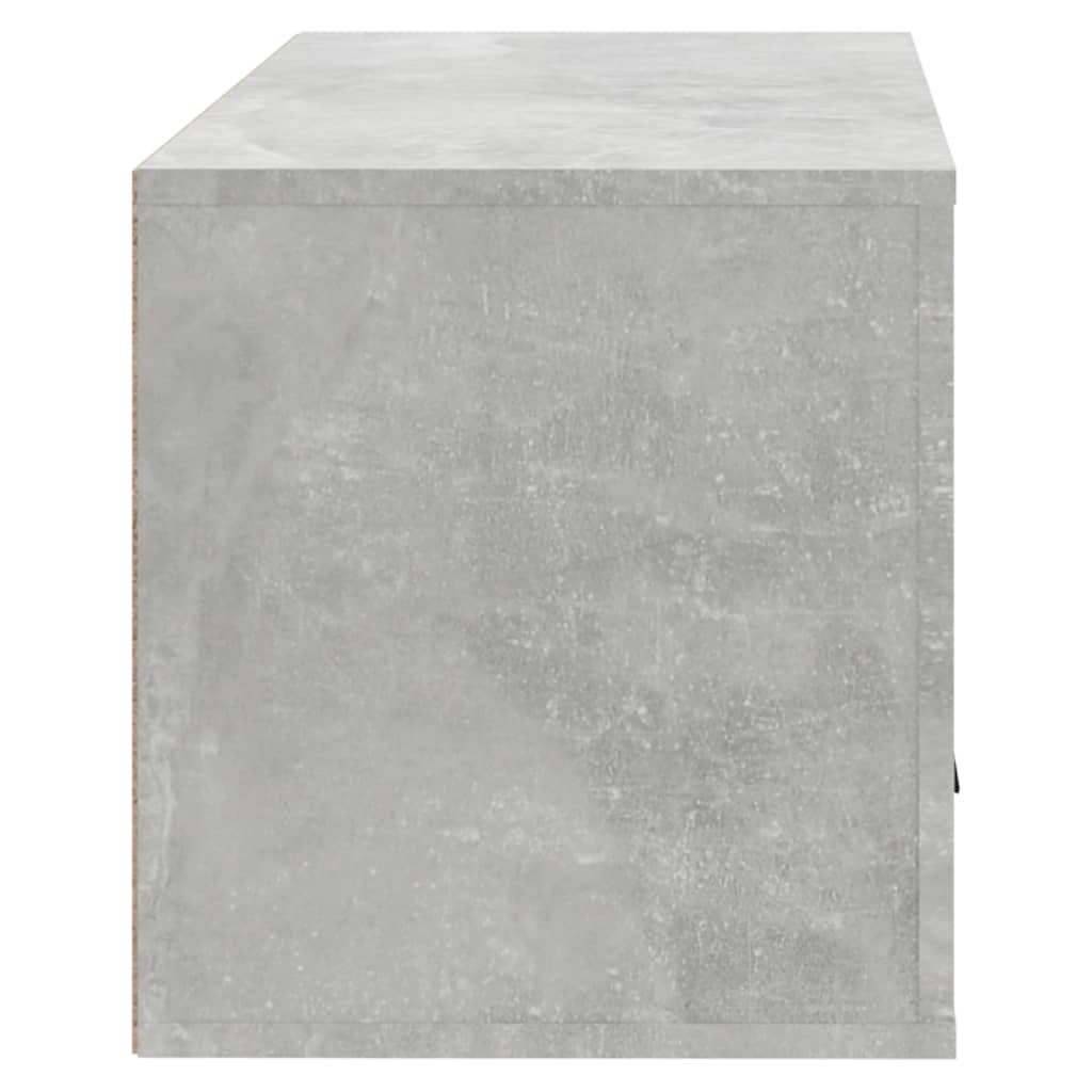 Scarpiera a Parete Grigio Cemento 70x35x38 cm Legno Multistrato - homemem39