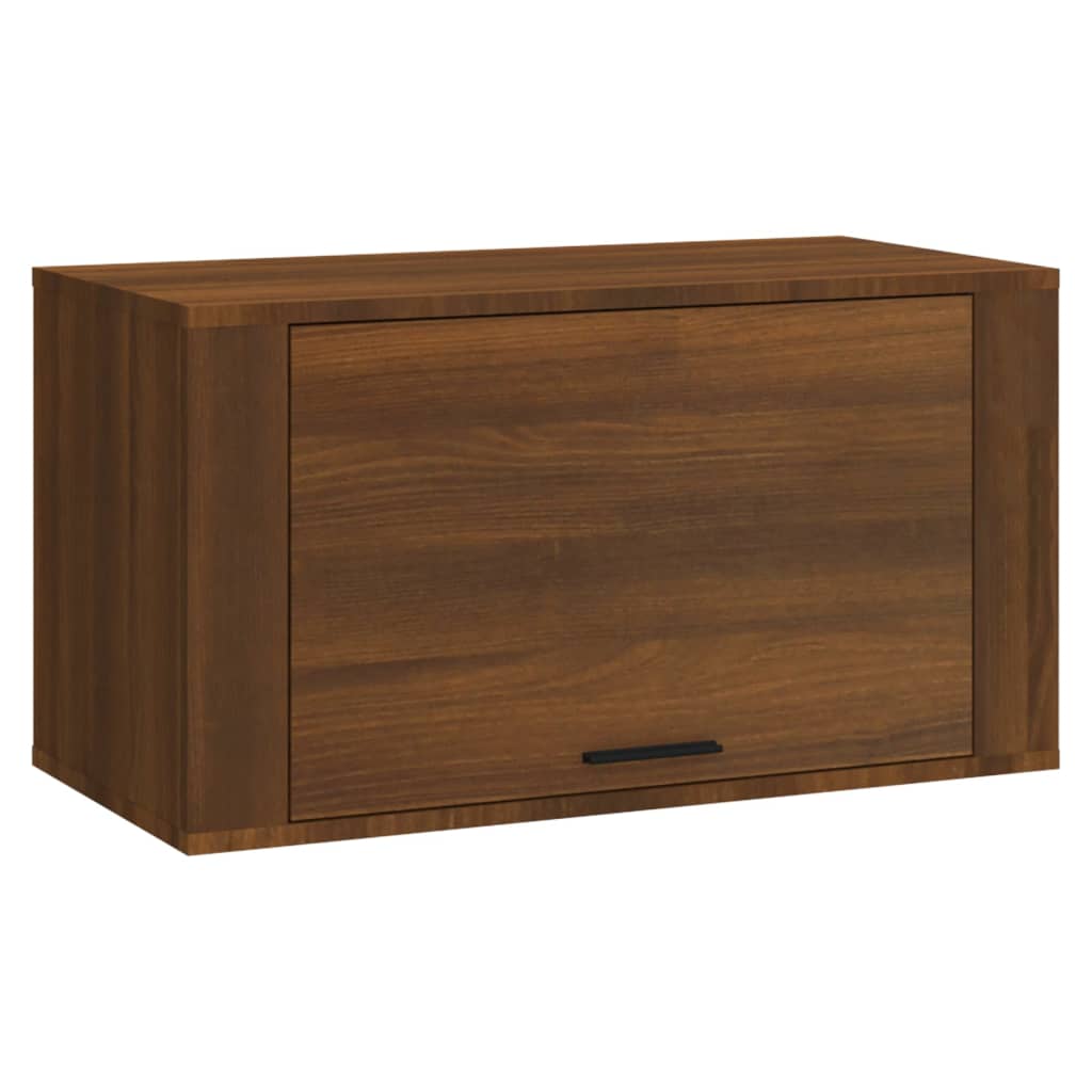 Scarpiera a Muro Rovere Marrone 70x35x38 cm Legno Massello Pino - homemem39