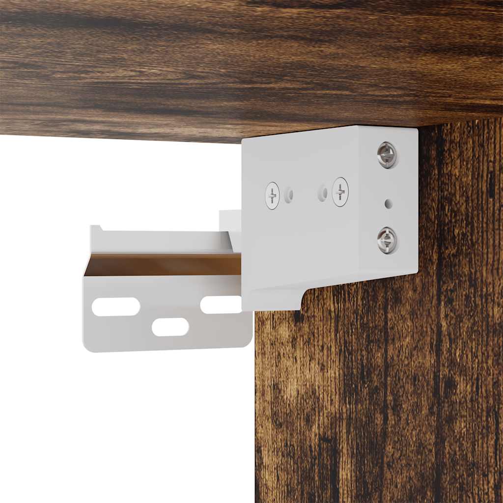 Scarpiera a Muro rovere fumo 100x35x38cm in Legno Multistrato - homemem39