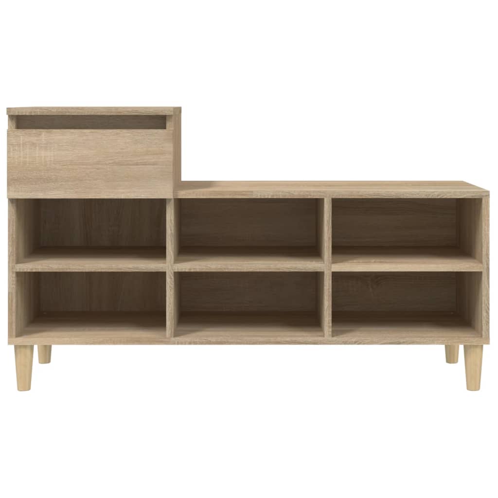 Scarpiera Rovere Sonoma 102x36x60 cm in Legno Multistrato