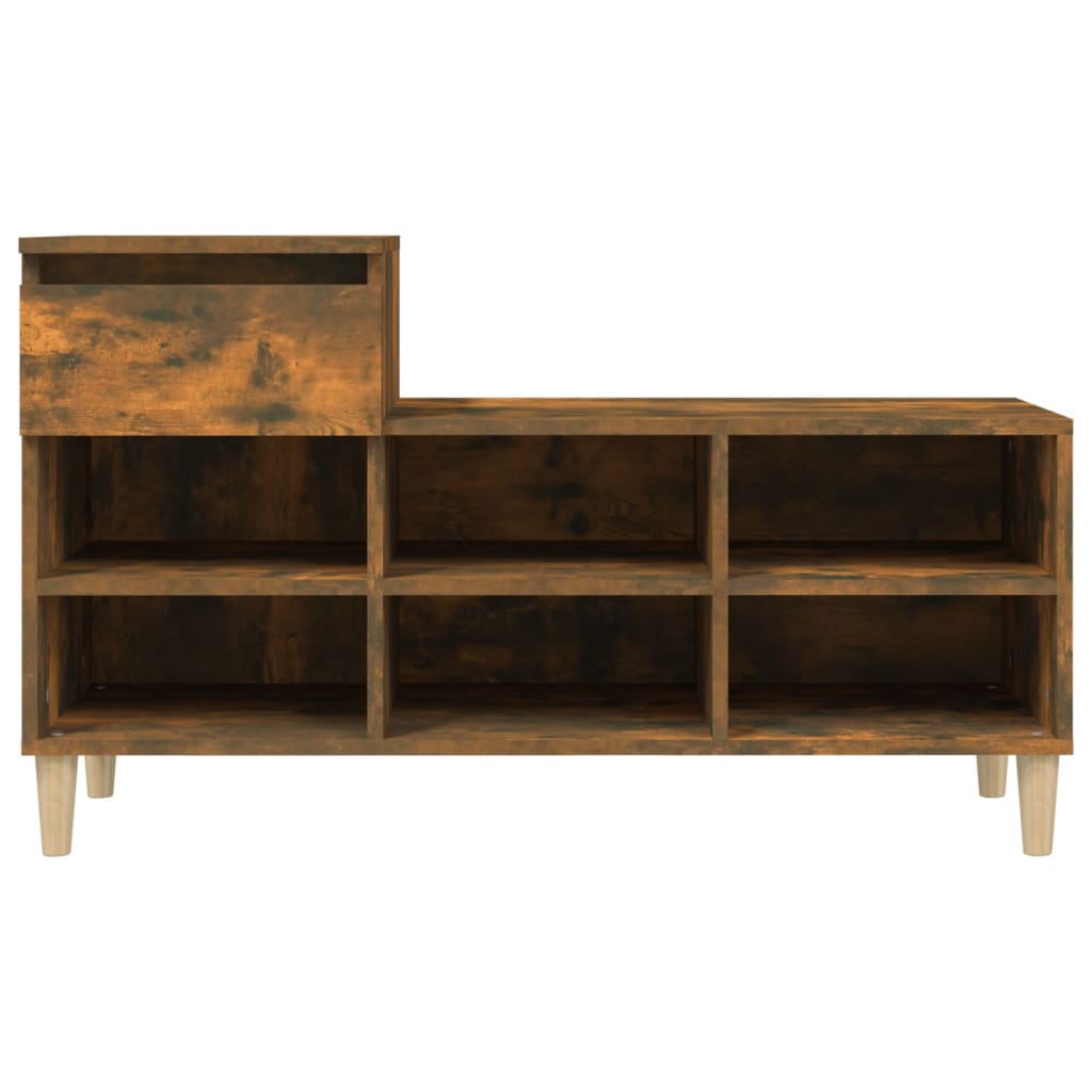 Scarpiera Rovere Fumo 102x36x60 cm in Legno Multistrato - homemem39
