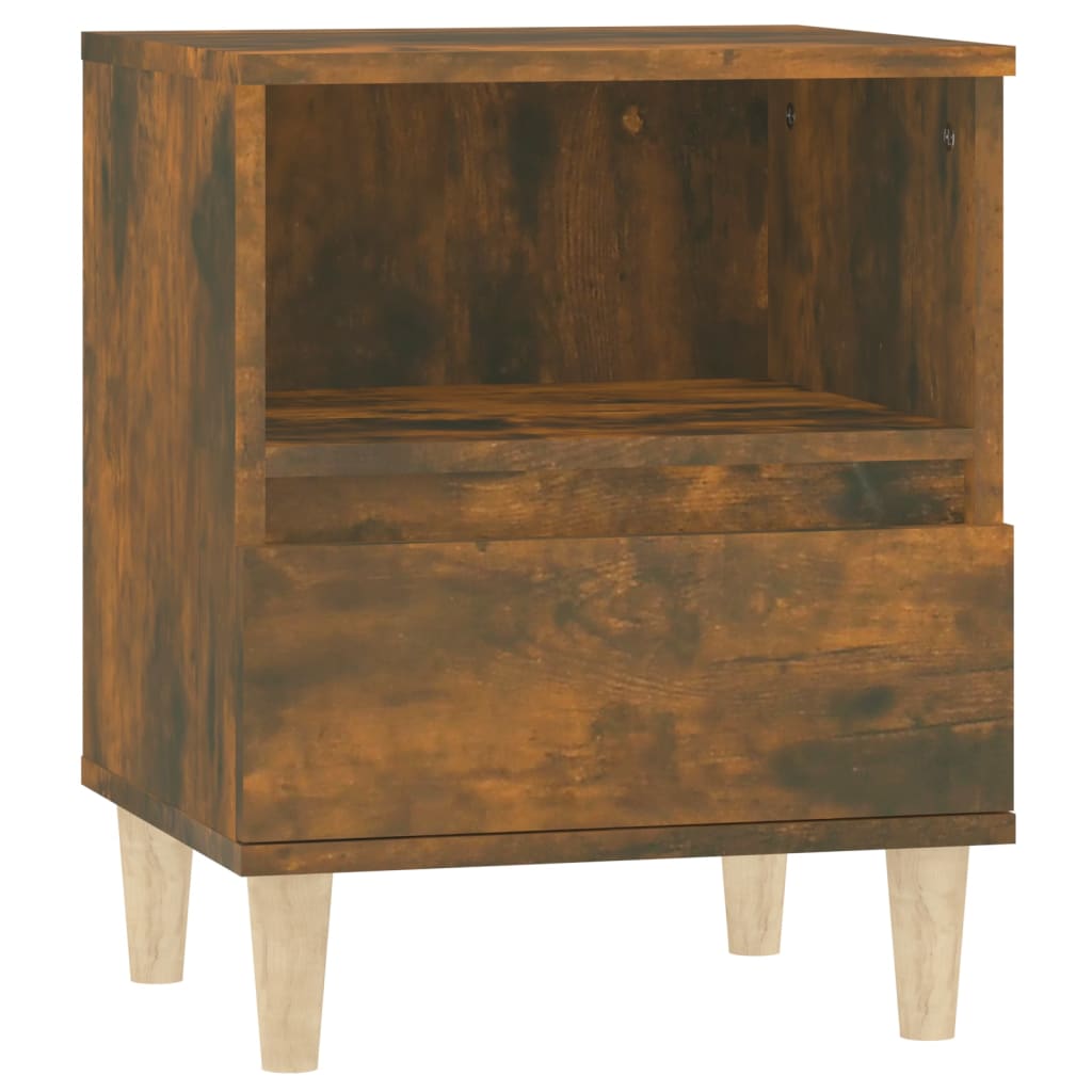 Comodini 2pz Rovere Fumo 40x35x50 cm - homemem39