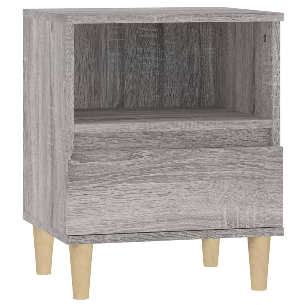 Comodino Grigio Sonoma 40x35x50 cm - homemem39