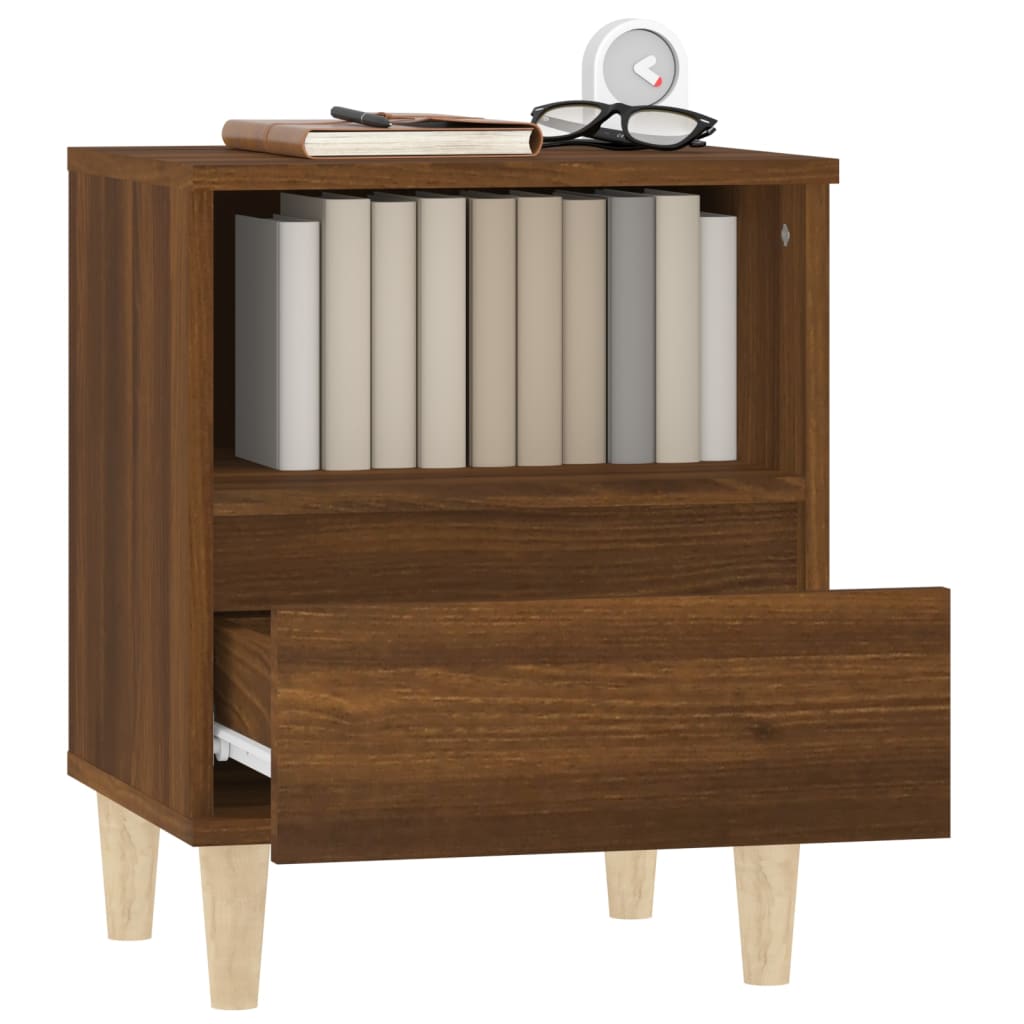 Comodini 2 pz Rovere Marrone 40x35x50 cm - homemem39