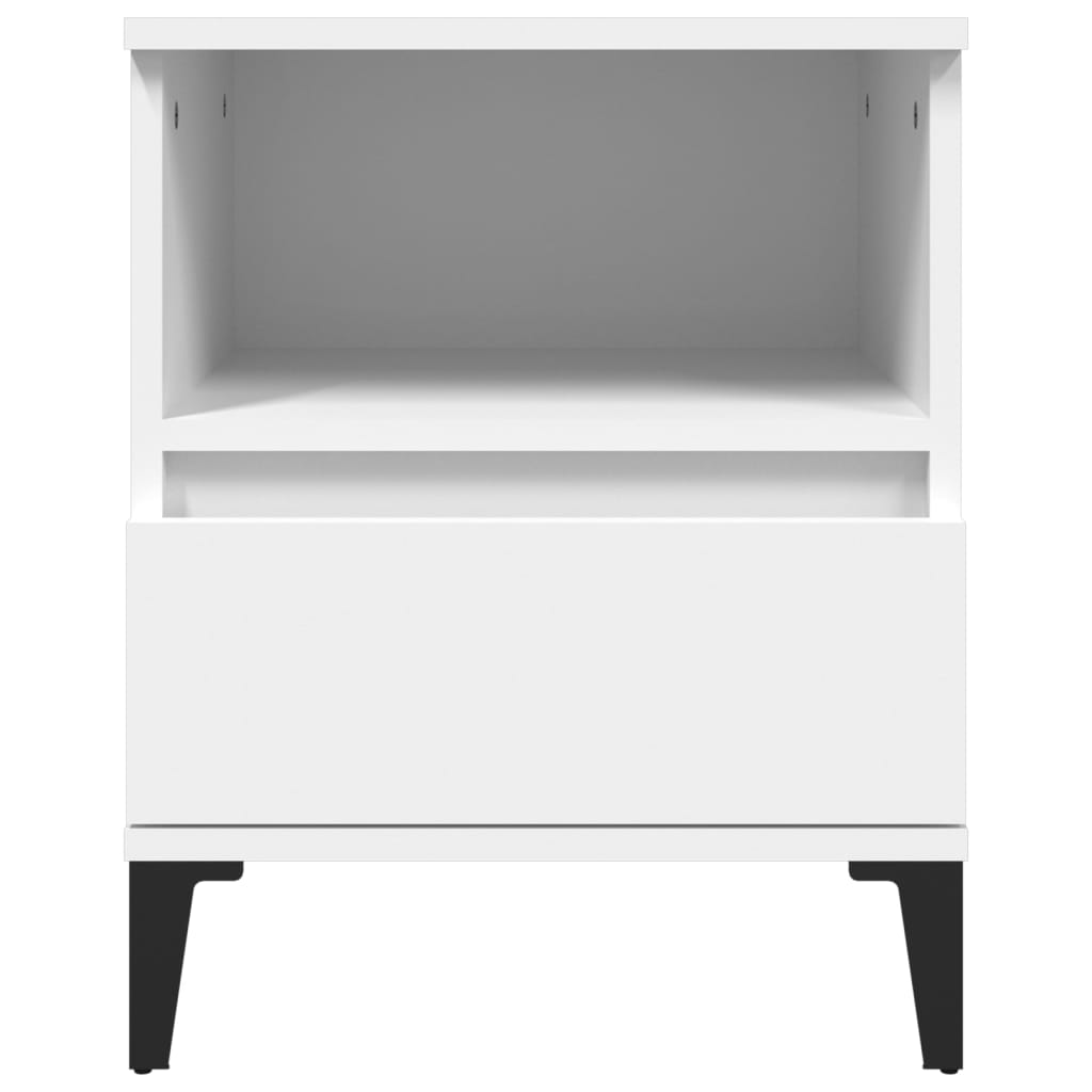 Comodini 2 pz in Bianco 40x35x50 cm - homemem39