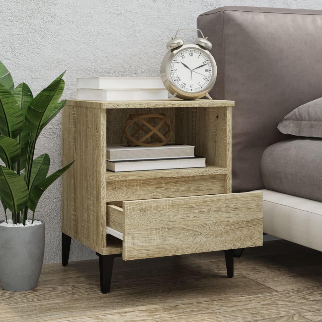 Comodino Rovere Sonoma 40x35x50 cm - homemem39
