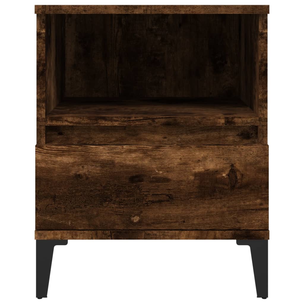 Comodini 2pz Rovere Fumo 40x35x50 cm - homemem39