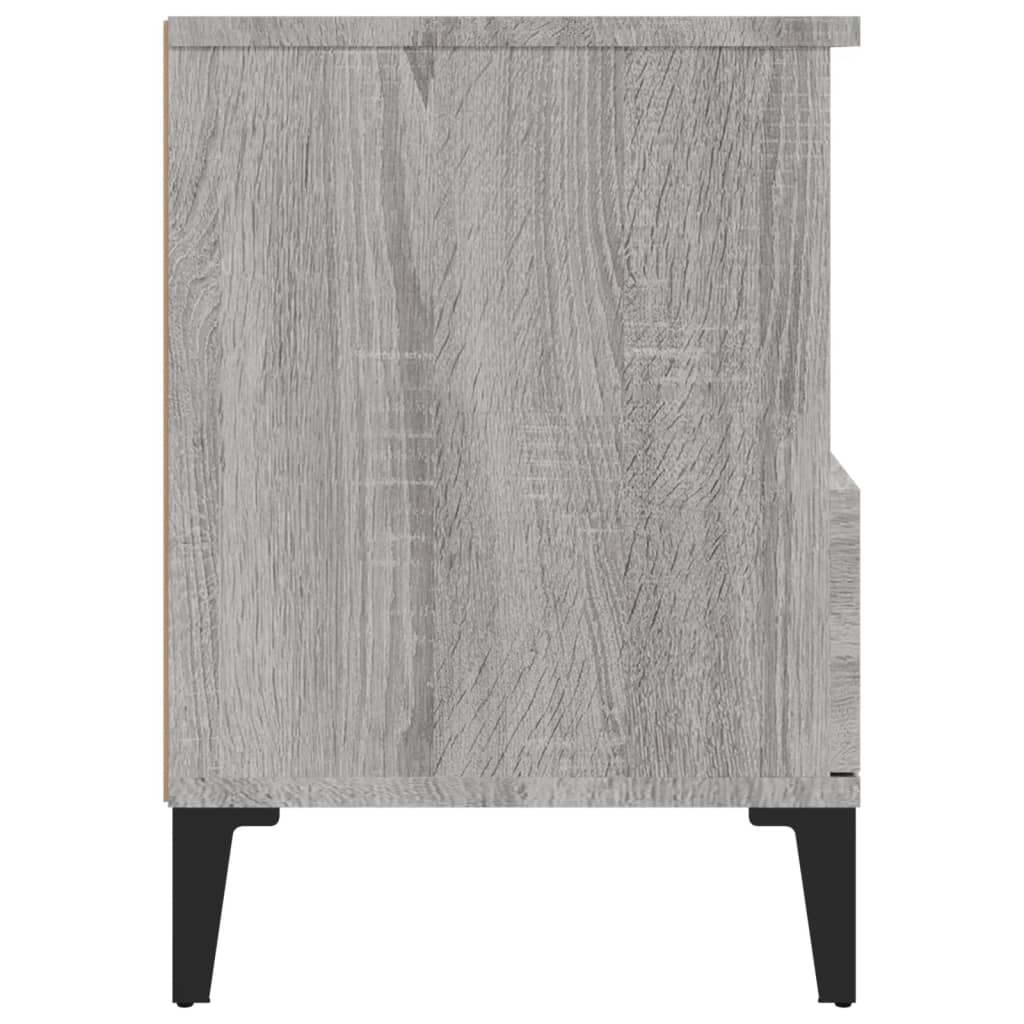 Comodino 2 pz Grigio Sonoma 40x35x50 cm - homemem39