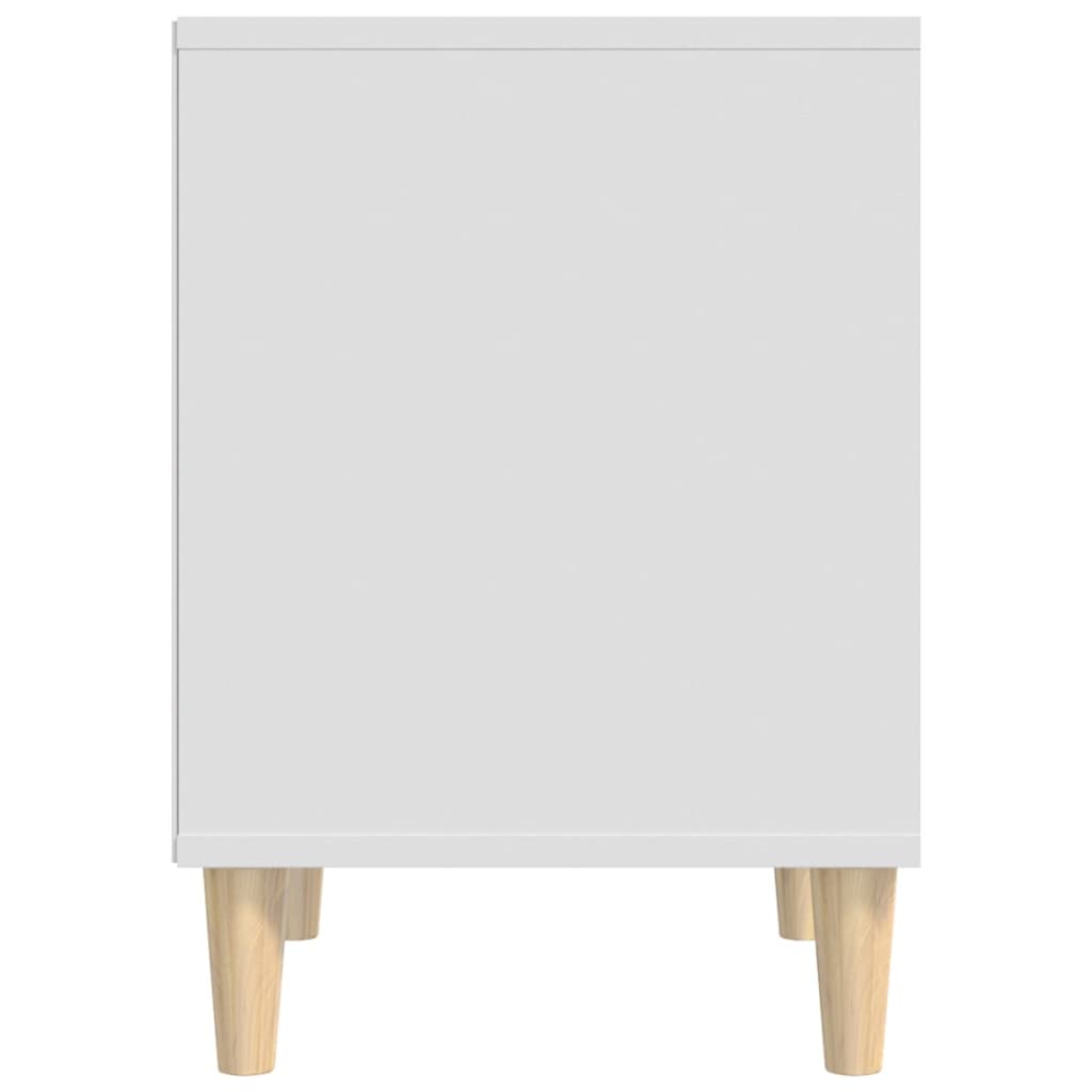 Comodino Bianco 40x35x50 cm in Legno Multistrato - homemem39