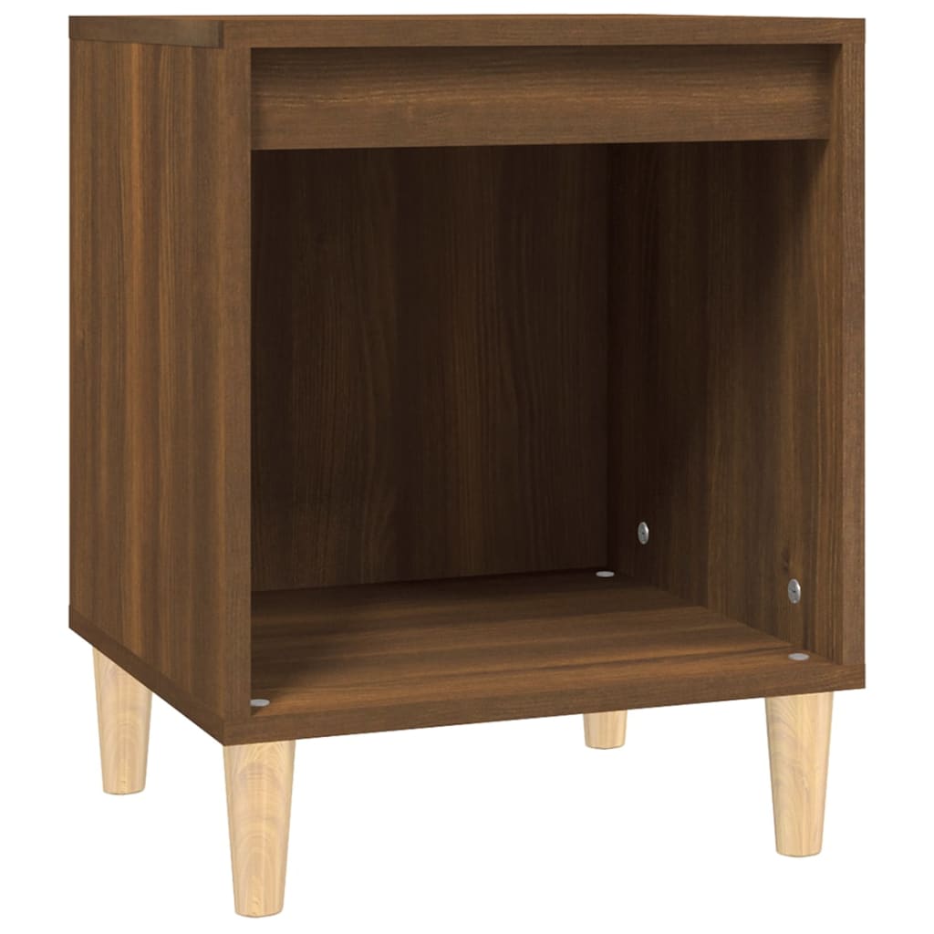 Comodini 2 pz Rovere Marrone 40x35x50 cm