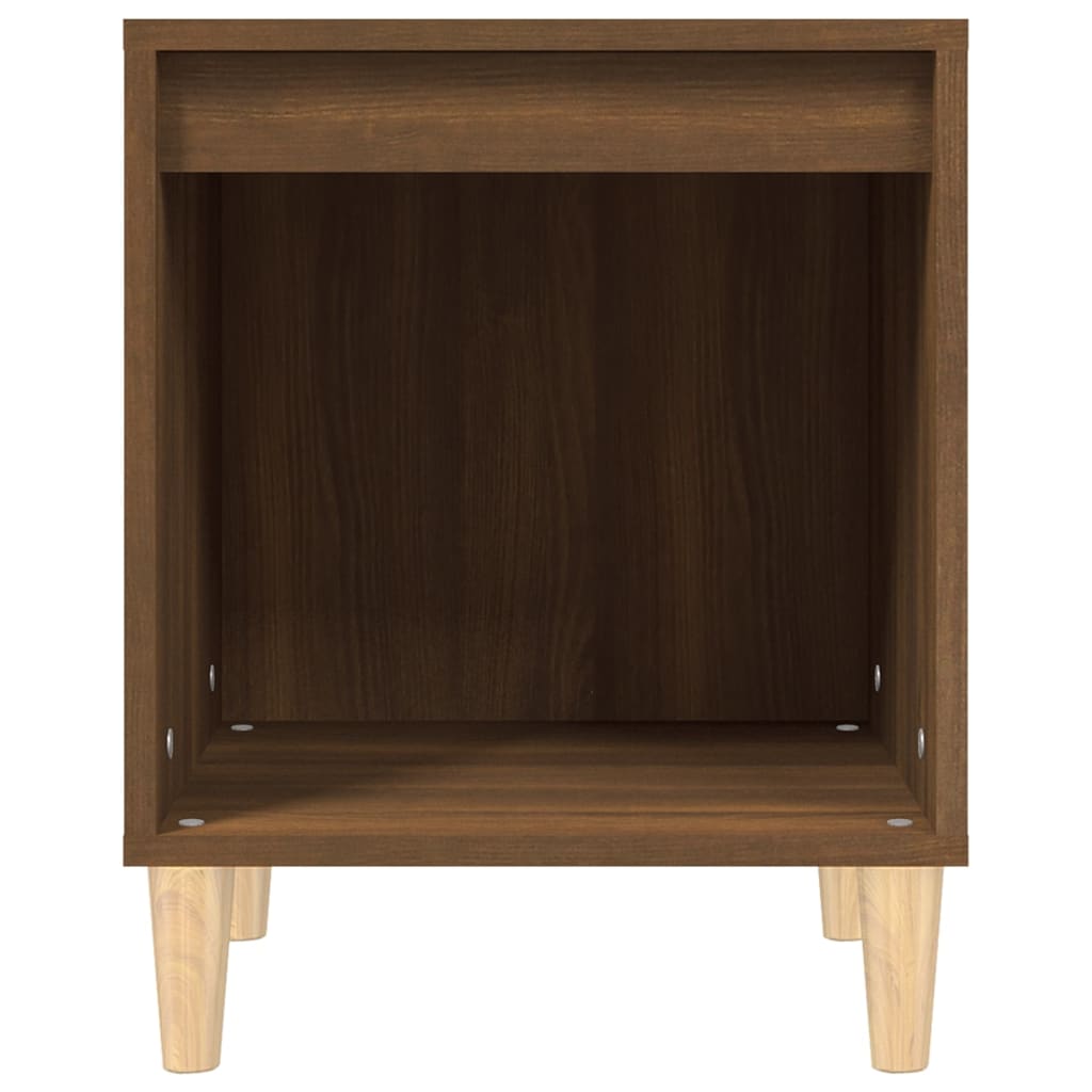 Comodini 2 pz Rovere Marrone 40x35x50 cm