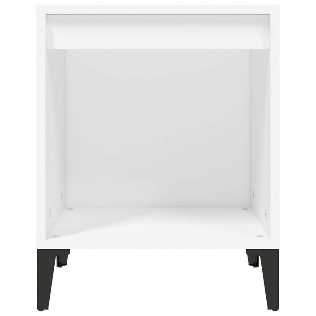 Comodini 2 pz in Bianco 40x35x50 cm - homemem39