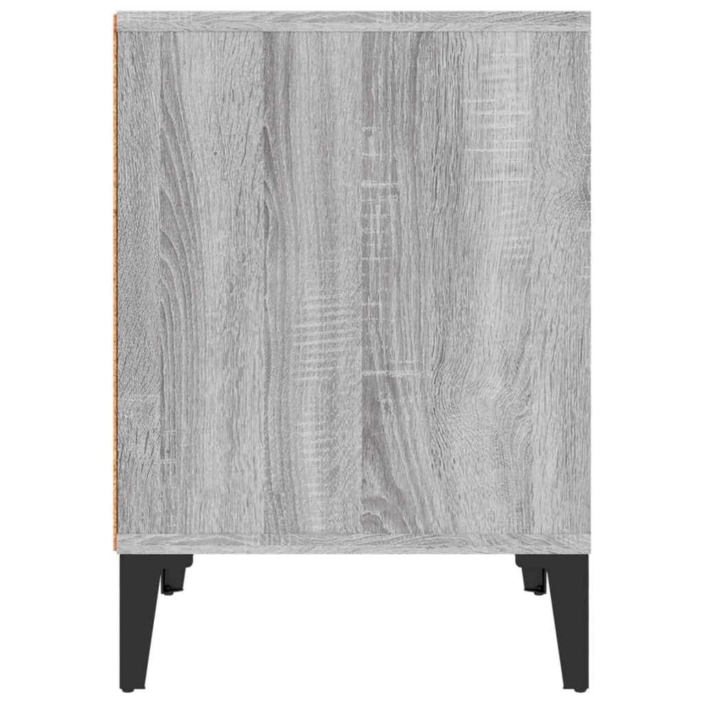 Comodino 2 pz Grigio Sonoma 40x35x50 cm - homemem39