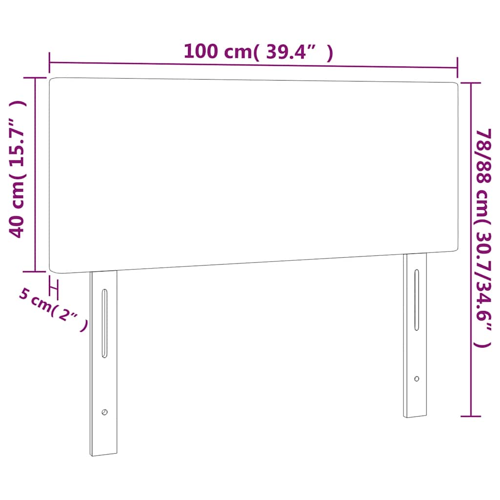 Testiera a LED Verde Scuro 100x5x78/88 cm in Velluto | homemem39