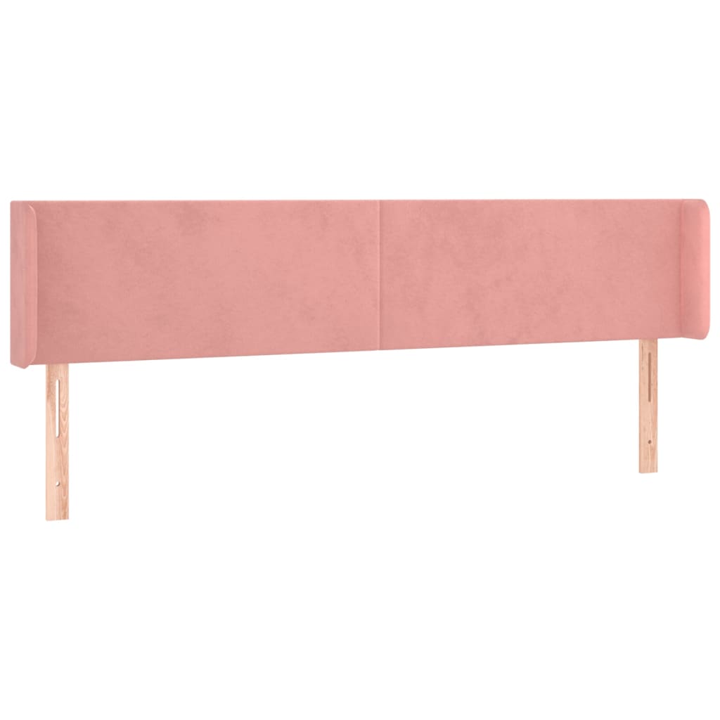 Testiera a LED Rosa 203x16x78/88 cm in Velluto - homemem39