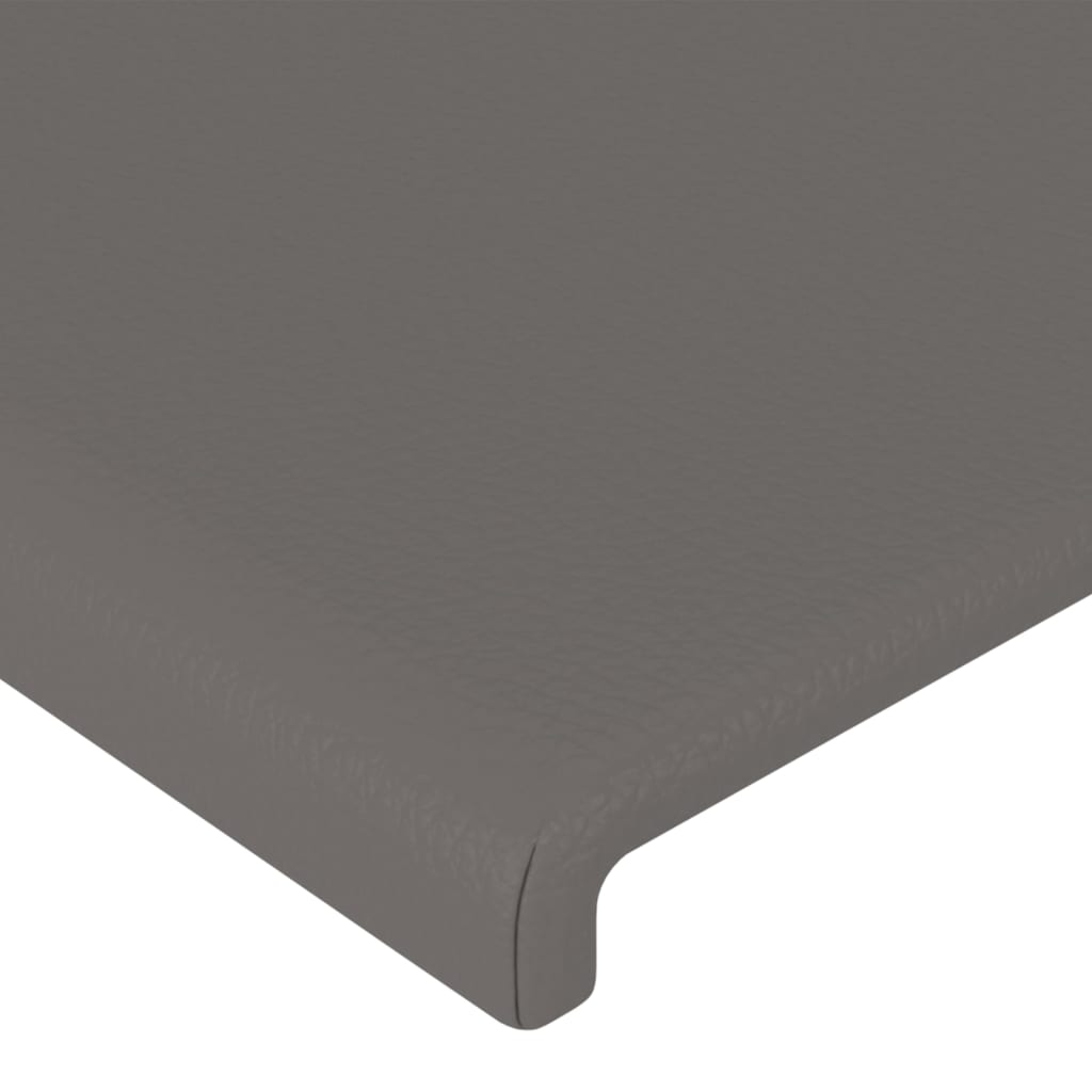 Testiera a LED Grigio 93x16x78/88 cm in Similpelle - homemem39