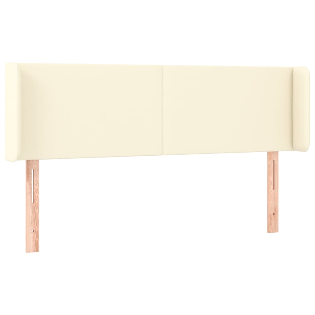 Testiera a LED Crema 147x16x78/88 cm in Similpelle - homemem39