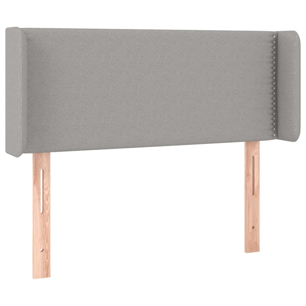 Testiera Grigio Chiaro a LED 83x16x78/88 cm in Tessuto - homemem39
