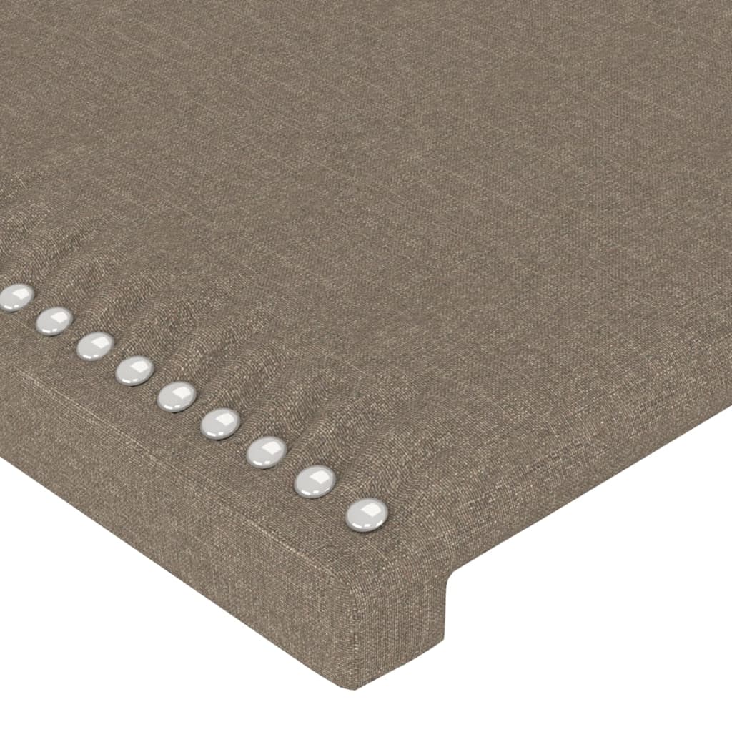 Testiera a LED Tortora 93x16x78/88 cm in Tessuto - homemem39