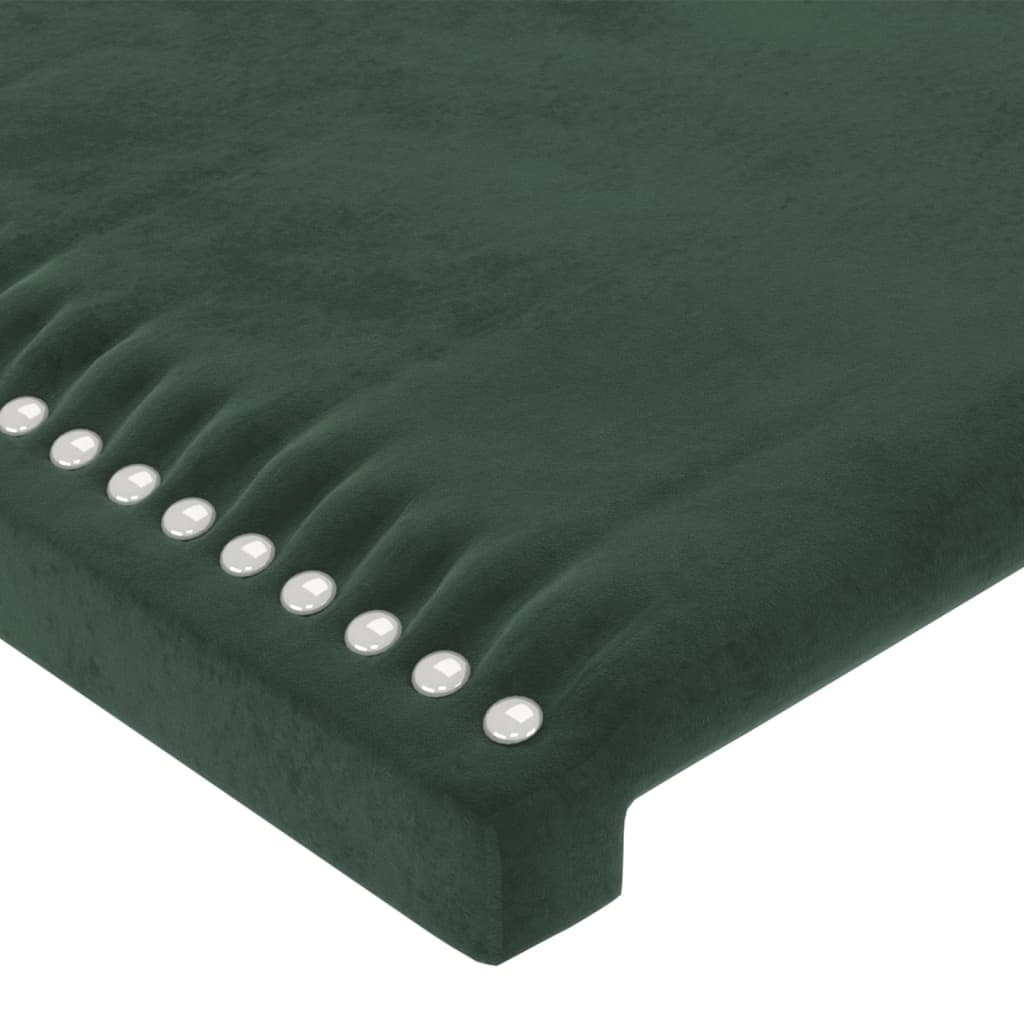 Testiera a LED Verde Scuro 183x16x78/88 cm in Velluto - homemem39