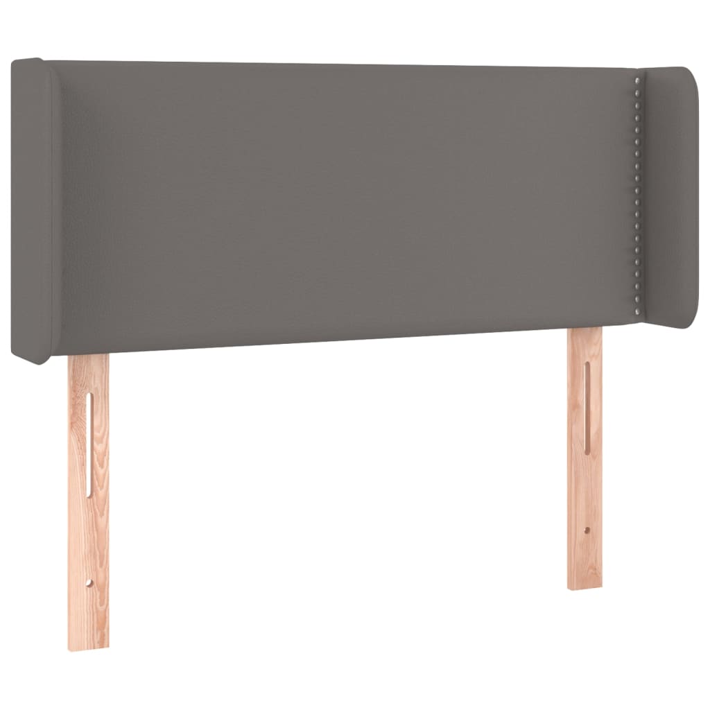 Testiera a LED Grigio 93x16x78/88 cm in Similpelle - homemem39