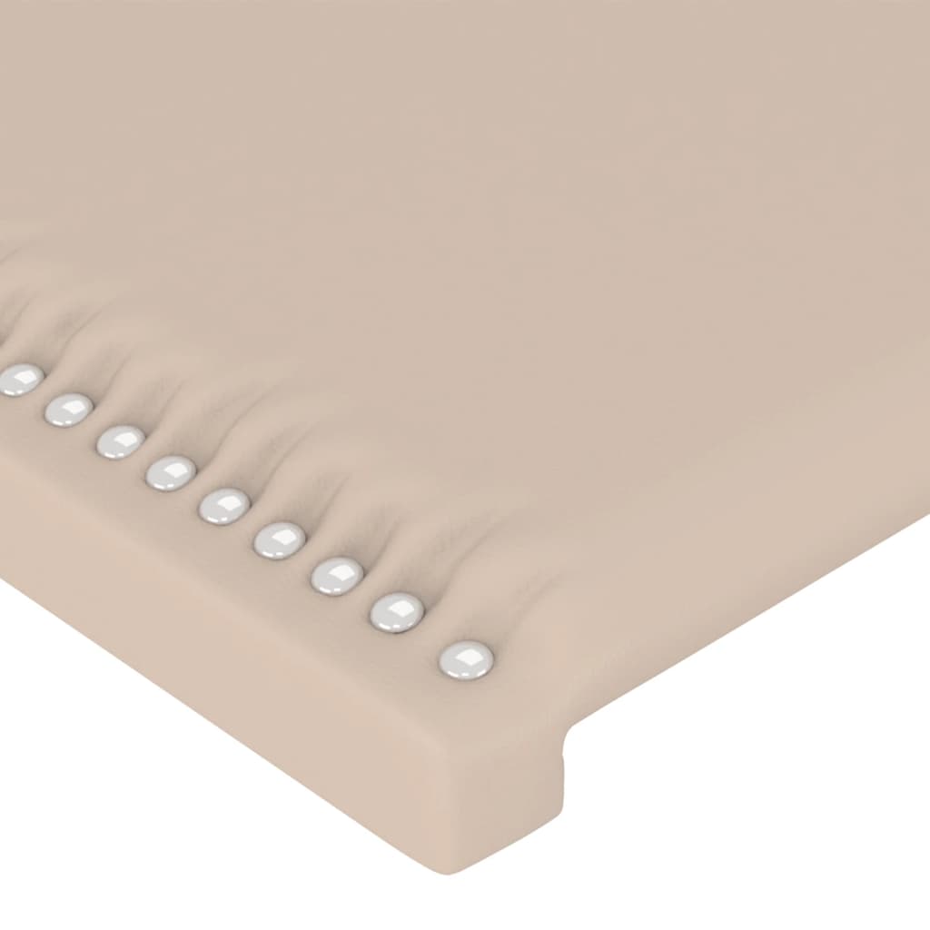 Testiera Cappuccino a LED 93x16x78/88 cm in Similpelle - homemem39