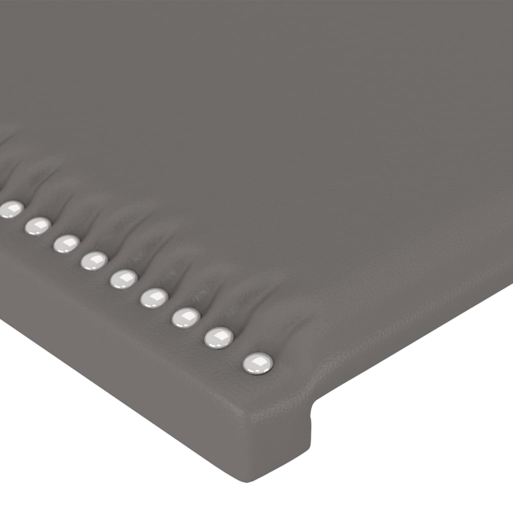 Testiera a LED Grigio 103x16x78/88 cm in Similpelle - homemem39