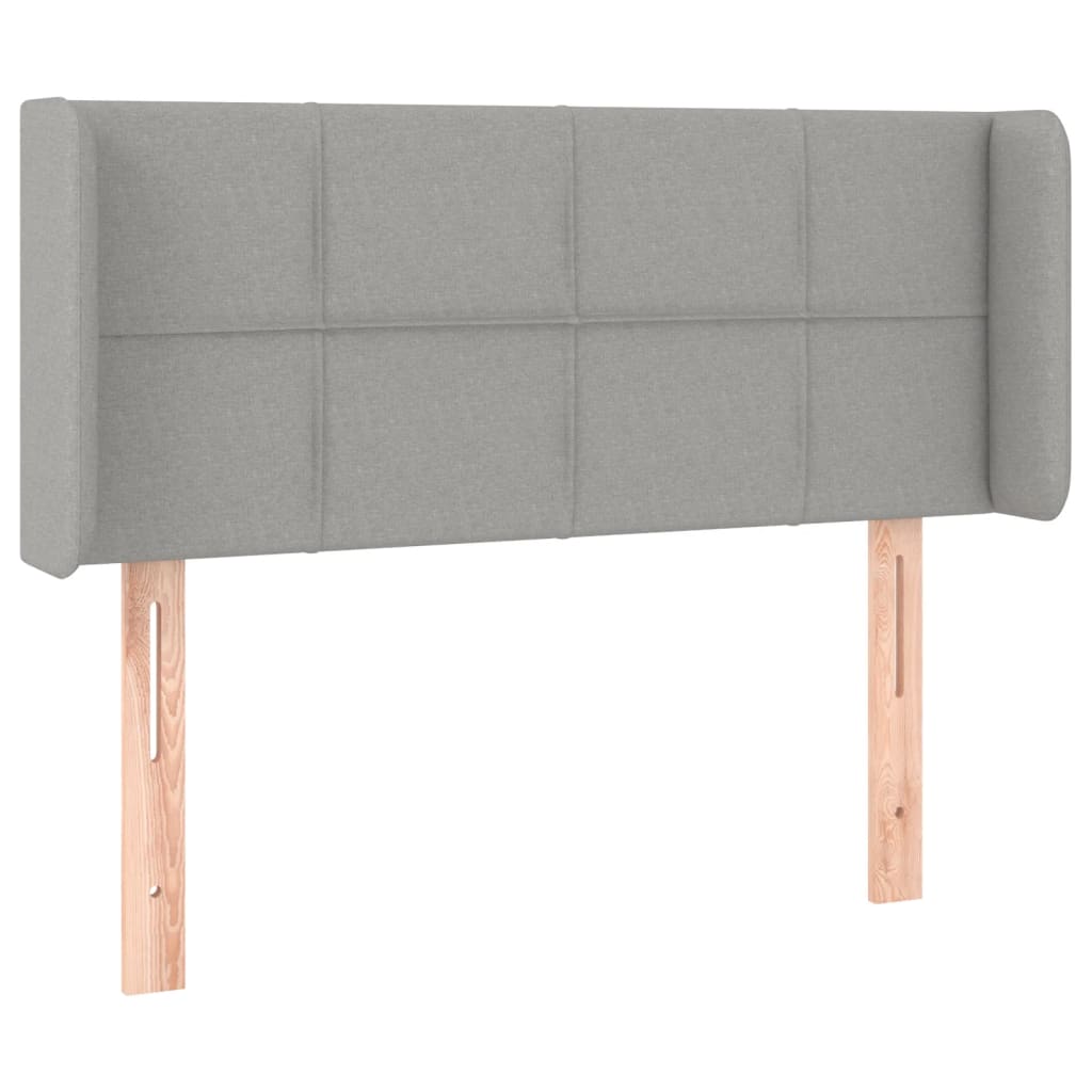 Testiera Grigio Chiaro a LED 83x16x78/88 cm in Tessuto - homemem39