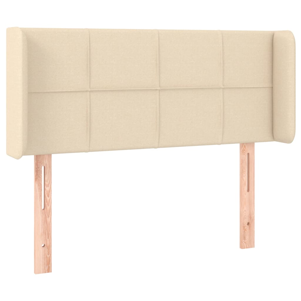 Testiera a LED Crema 83x16x78/88 cm in Tessuto - homemem39