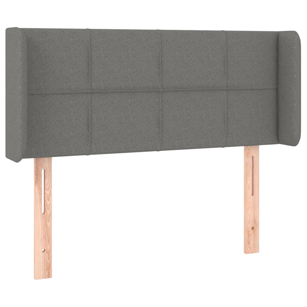 Testiera a LED Grigio Scuro 93x16x78/88 cm in Tessuto - homemem39