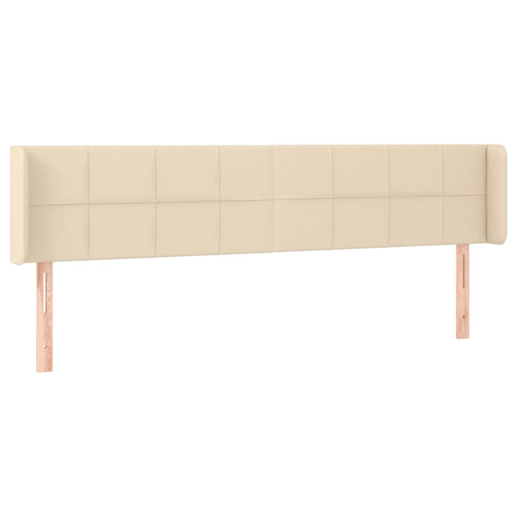 Testiera a LED Crema 163x16x78/88 cm in Tessuto - homemem39