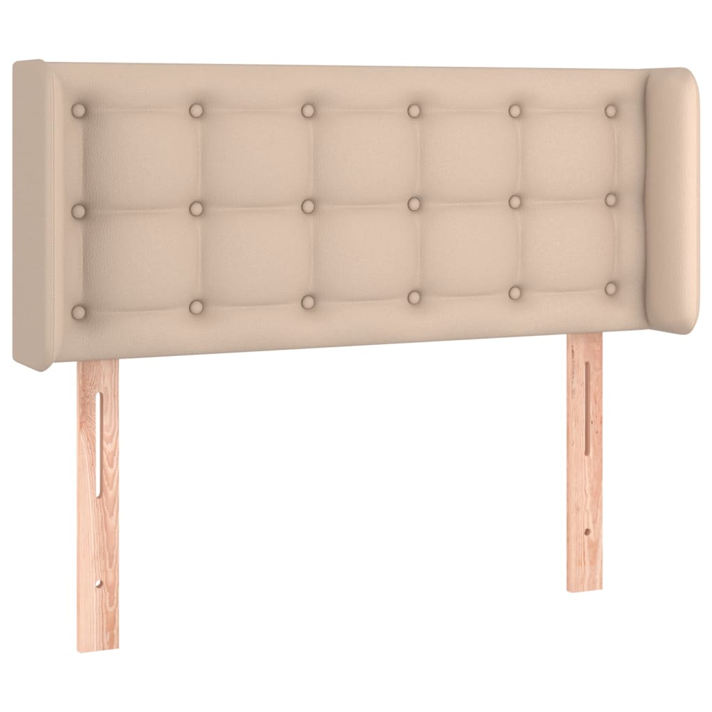Testiera Cappuccino a LED 83x16x78/88 cm in Similpelle - homemem39