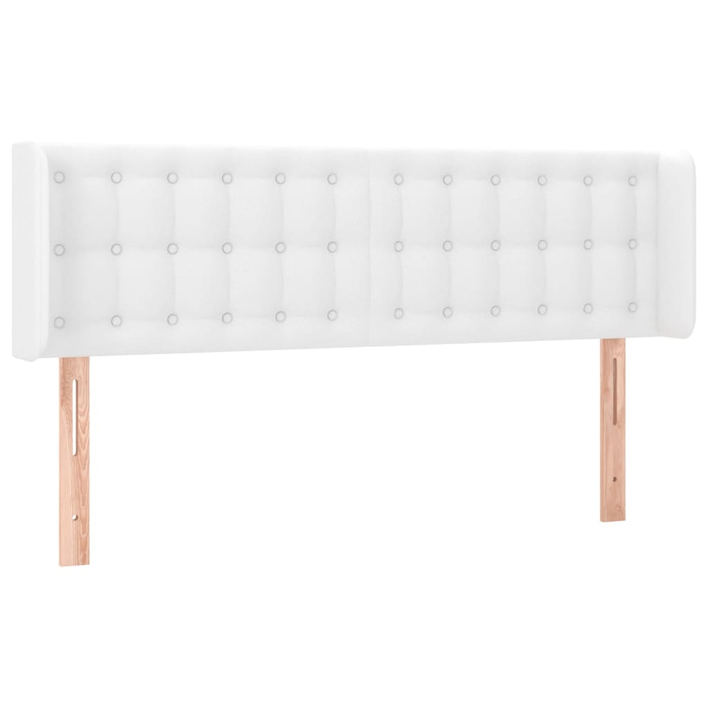 Testiera a LED Bianca 147x16x78/88 cm in Similpelle - homemem39