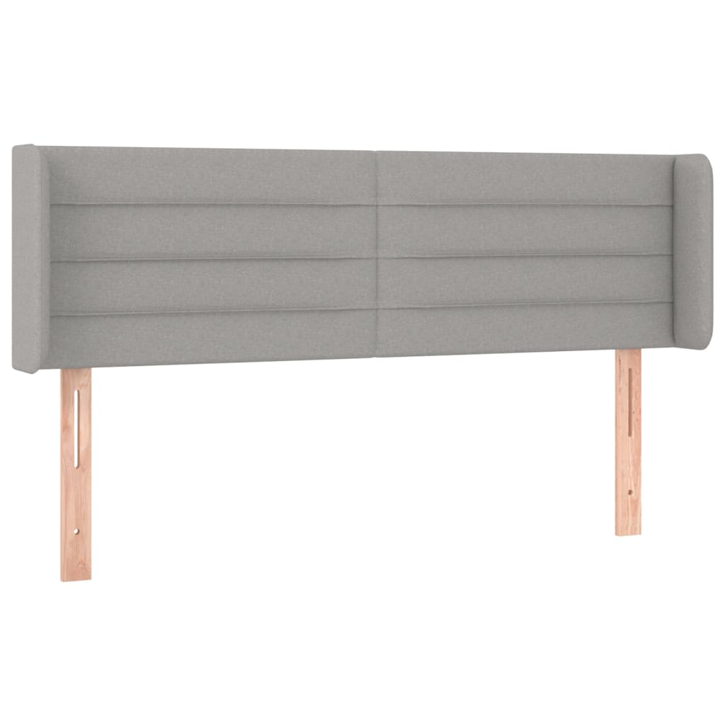 Testiera Grigio Chiaro a LED 147x16x78/88 cm in Tessuto - homemem39