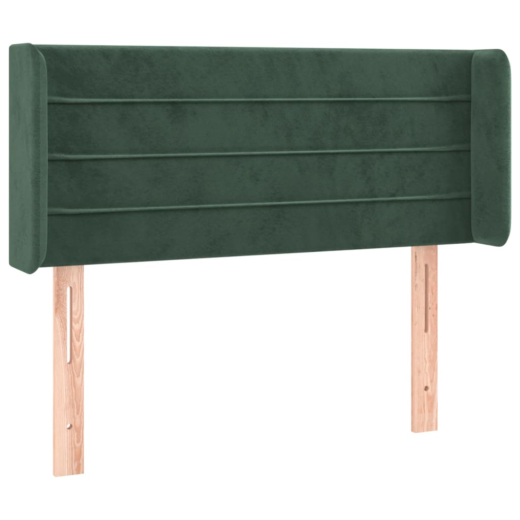 Testiera a LED Verde Scuro 83x16x78/88 cm in Velluto - homemem39