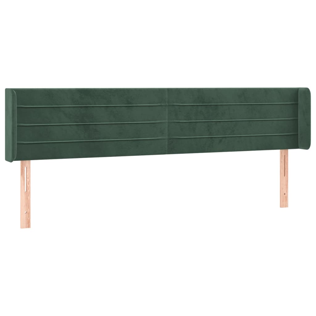 Testiera a LED Verde Scuro 183x16x78/88 cm in Velluto - homemem39